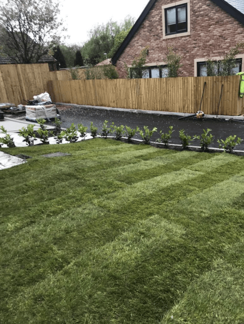 Turfing work in Greater Manchester